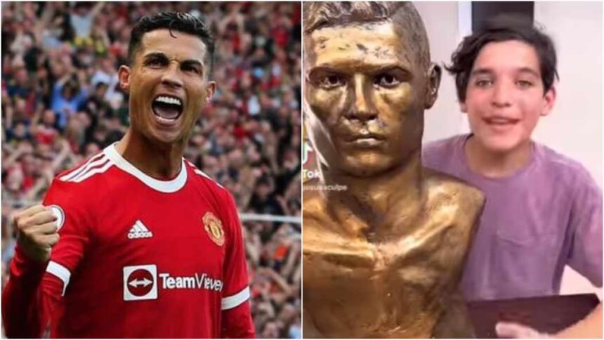 La escultura de Cristiano Ronaldo hecha por un niño venezolano