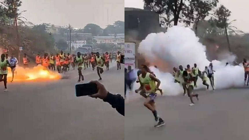 EN CAMERÚN | Al menos 19 atletas heridos dejaron varias explosiones registradas durante una carrera +VIDEO