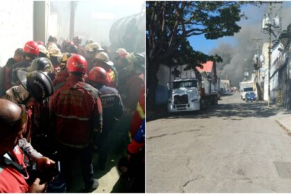 Este jueves 22 de febrero se registró un voraz incendio consumió en los galpones de conocida tienda de electrodomésticos, Damasco.