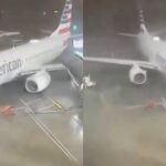 El fuerte viento que azota Texas desde hace unos días sigue generando zozobra. Esta vez, los ventarrones fueron avión American Airlines