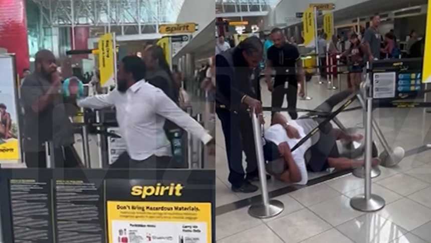 Una brutal pelea se registró en el mostrador de facturación de Spirit Airways del aeropuerto de Baltimore (EEUU). El caos fue tal