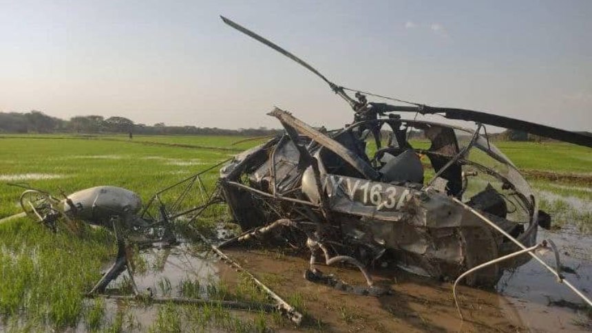 Helicóptero se precipitó a tierra en Guárico dejando tres personas heridas