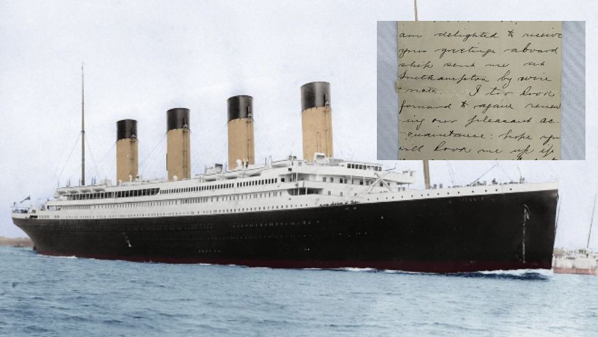 La fortuna por la que fue subastada una carta de uno de los sobrevivientes del Titanic
